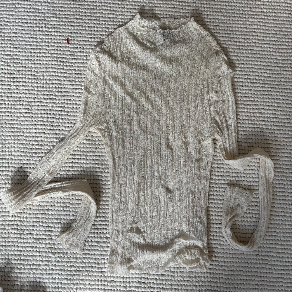 Urban outfitters eyelet layering turtle neck